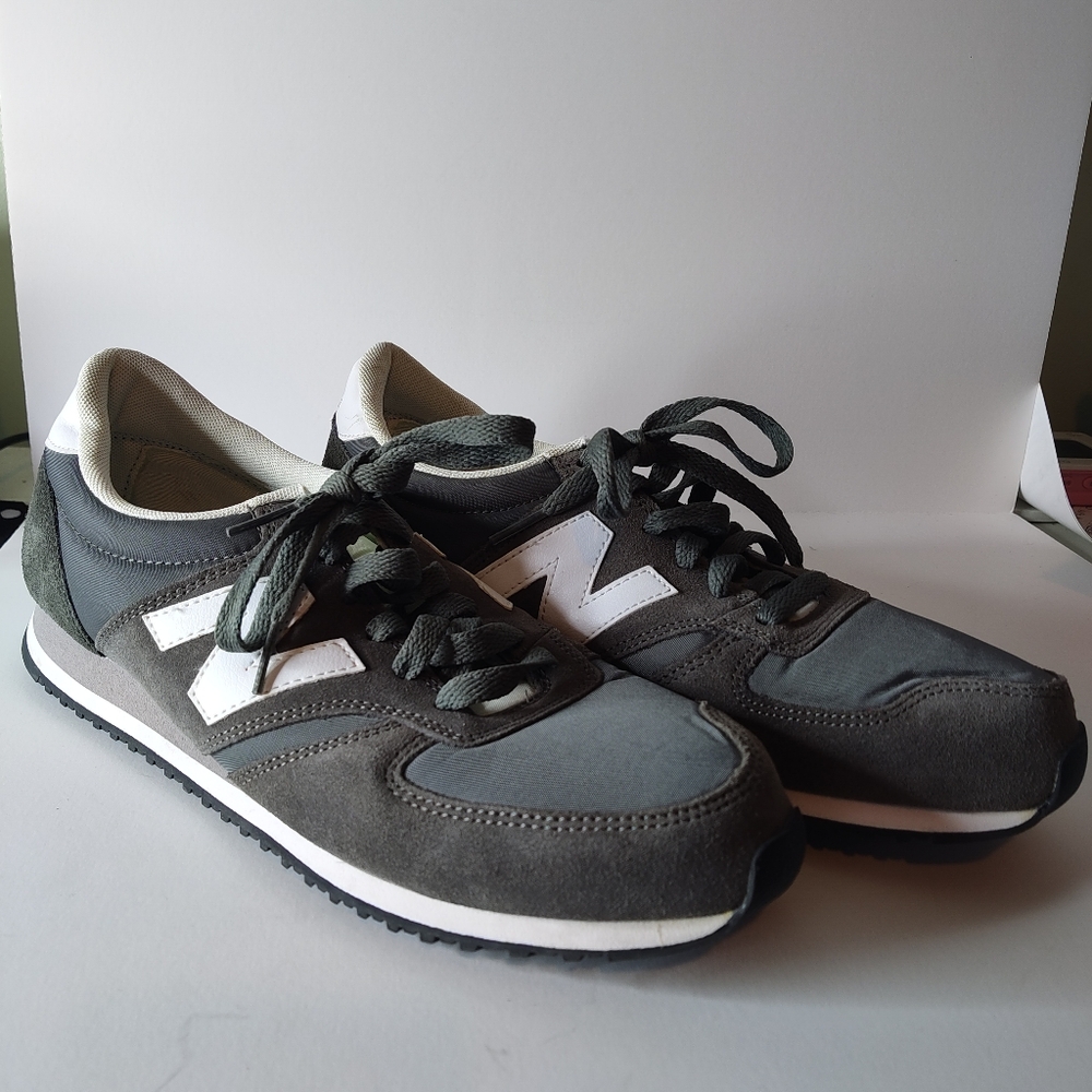 New Balance Gray and White Athletic Shoes